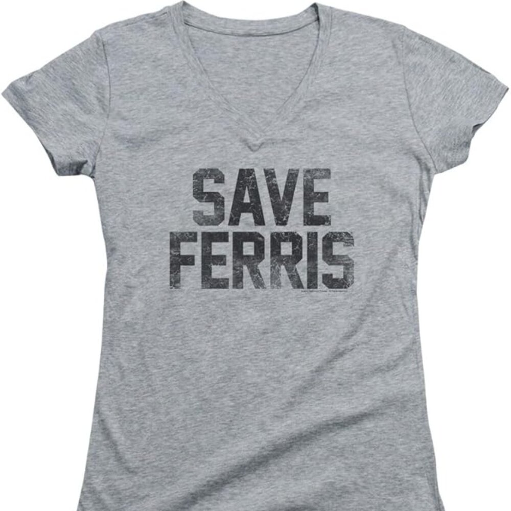 Vintage-Inspired "Save Ferris" T-shirt | Retro Pop Culture | Size S